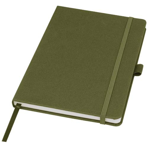 Carnet recyclé en rPET personnalisé A5 HONUA Vert forêt